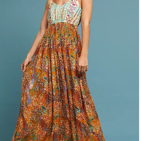 Rags Maxi Embroidered Dress - Picture 11 of 12